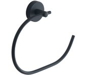 GEDY 23701400200 EROS Toallero Argolla Negro