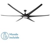 FABRILAMP Ventilador de Techo con Luz Moncayo Negro 6 Aspas
