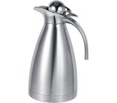 Termo de acero inoxidable de doble pared con aislamiento al vacío para cafetera, termo caliente para café, agua caliente, té (2L-B-RED-B)