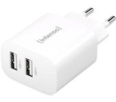 Cargador pared intenso w24aa 2x usb tipo a blanco