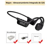 IPX8 Waterproof Swimming Bone Conduction headphone Bluetooth 5.4 Bass Wireless headset MP3 (32G) Player Cycling Fitness Earphone