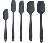 Leeseph High Heat-Resistant Premium Silicone Spatula Set, Seamless Design, Non-Stick with Stainless Steel Core, Cooking/Baking
