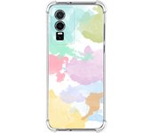 Funda Silicona Antigolpes para Vivo Y76 5G diseño Acuarela 11 Dibujos