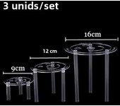 3/4Pcs Multi-Tier Cake Stand Straw Rack for Wedding Cake Making and Stacking Cakes Plastic Cake Support Rods Cake Dowel Set