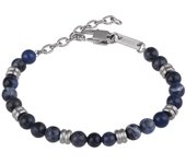 Joyas Colección BREIL ARTHA, PULSERAS DE HOMBRE en ACERO GRIS 22 con HEMATITA-TJ2885