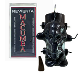 Velón KARMA - Ritual Revienta Macumba para Tumbar Trabajos | Poderoso Velón Especial de 8 Mechas para Romper Todo Tipo de Maleficios, Mal de Ojo, Maldiciones, Trabajos de Magia Negra, Macumbas y Vudú
