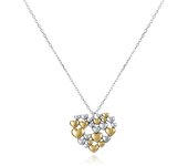 Collar Viceroy Jewels San Valentín 13186C000-00 – Mujer, Plata y Oro, Corazón