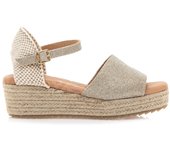 Mustang | Mujer | Sandalias de cuña dorado