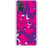 Funda compatible con Samsung Galaxy A71 - Militar Lila