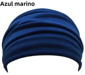 Solid Color Women Wide Sports Fold Yoga Nonslip Headband Stretch Hairband Elastic Running Turban Running Headwrap Accessories