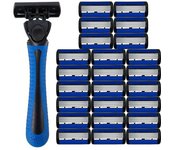 1 Handle + 12 Blades/ Men And Women Body Hair Bikini Safety Razor Blade Female Hair Removal Shaving Shaver Replacement Heads