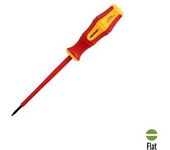 Wolfpack Destornillador Plano Aislado Certificado VDE 1.000 V - 0,5 X Ø 3,0 X 100 Mm | Alta Calidad