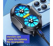 Universal Portable Dual Fan Rechargeable Mobile Phone Cooler Radiator Phone Cooling Fan for iPhone 15 Xiaomi 14 Samsung S24U