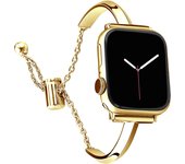 Luxury Watch Band for Apple Watch Series 10 9 8 7 41 45mm 6 Se Women Diamond Steel Bracelet IWatch Ultra 49mm 44 42 46MM Strap