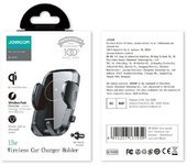 Joyroom car mount wireless charger (air outlet version) 4.5 - 6.8 inch, 15w, black (jr-zs241-air)