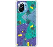 Funda compatible con Xiaomi Mi 11 - Geometría Abstracta fondo Azul