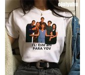 Fashion Friends Tv Show Funny Cartoon T Shirt Women Graphic Best Friends Harajuku T-shirt Korean Style Tshirt Vintage Top Female