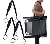 Paquete de 3 Correos para Silla de Playa, Correos ajustables para Transporte de artículos, Correos universales para