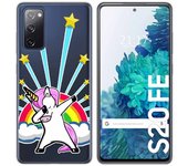 Tumundosmartphone Funda Gel Transparente para Samsung Galaxy S20 FE diseño Unicornio Dibujos