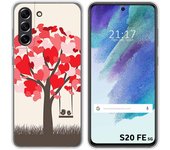 Funda Silicona para Samsung Galaxy S21 FE 5G diseño Pajaritos Dibujos