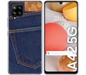 Tumundosmartphone Funda Gel Tpu para Samsung Galaxy A42 5G diseño Vaquero Dibujos