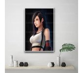 Tifa Lockhart Game Character Canvas Poster x  Decorative Art Print for Room Bar Cafe Wall Decor