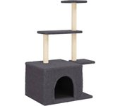 Rascador para Gatos with postes de isal gris obscurela 110 cm