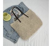 Women Handbag Summer Beach Bag Rattan Woven Handmade Knitted Straw Large Capacity Totes Leather Women Shoulder Bag Bohemia New