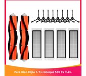Compatible For Xiaomi Mi Robot Vacuum Cleaner 1 1S Roborock S4 S5 S50 S51 S6 S45 Max Spare Parts Main Side Brush Filter Brush