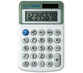 Milan calculadora de sobremesa 8 digitos - 3 teclas de memoria y raiz cuadrada - apagado automatico - color blanco
