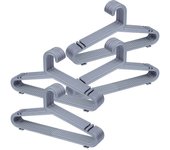 Percha de plastico plata pack de 48 unidades 39.50x0.30x20.60h cm