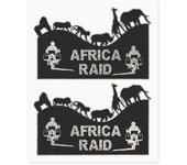 Kit Aventura Pegatinas para Bauletti Moto, Africa Raid, 20x24 cm
