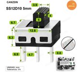 Micro Slide Switch Spdt 3 Pin 5 Positions Mini ss12f15 ss12f44 1p2t 3mm 4mm 5mm 6mm Small Toggle Pcb Mount Terminal for Arduino