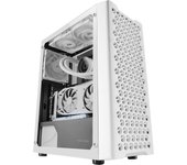 Mars Gaming MC-iPRO, Caja Profesional ATX, Rejilla Frontal de Malla 3D, Ventana Lateral Cristal Templado, Ventilador FDB Ultrasilencioso 12cm, Caja PC con Soporte Refrigeración Líquida, Semitorre PC Negra o Blanca