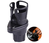 360 Rotating Car Cup Holder Multifunction 4 In 1 Adjustable Dual Cup Holder Expander Adapter Car Cup Mount Mobile Phone Holder