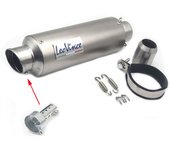 E-mark 51MM Universal Motorcycle Exhaust Leovince Muffler Escape Moto Scooter Pipe DB killer MT07 MT09 R1 R3 R6 Z900 CBR600RR