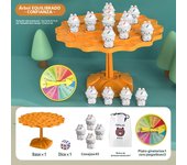 Fun Frog Balance Tree Children Math Toys Balancing Board Game Parent-child Interaction Tabletop Balance Game Toy Gift for Kids