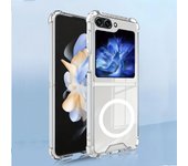 Galaxy Z Flip and Fold 3/4/5/6 Magnetic Case: Durable, Air-Cushioned, Transparent - Support Wireless Charging