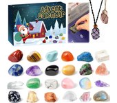 Calendario Adviento Navidad 2025, 24 Advent Calendar Minerales y Piedras, Calendario Adviento Minerales de 24 Días, Calendario de Adviento, Navidad Regalo para Niños y Niñas