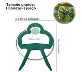 200Pcs Plant Fixed Clips Reusable Greenhouse Bracket forFixing Stems of Flower Vine Vegetables Tomatoes Fastener Garden Supplies