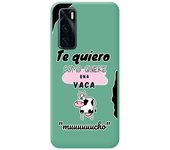 Funda Silicona Líquida Verde para Vivo Y70 diseño Vaca Dibujos