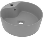 vidaXL Lavabo Lujo con Rebosadero Cerámica Mate 36x13 cm Tocador Color matte light blue,  matte dark blue,  matte white y mas