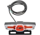 E-Bike Front Brake Rear Light Set 24/36/48V Bike Accessories Rack Lamp with Horn Headlight Switch Electric Bicycle Tail Light
