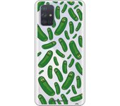 Funda original compatible con Samsung Galaxy A71 - Rick y Morty Pickle Rick Pat