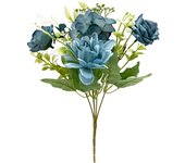 Poenia Arte Floral - Ramo de Rosas Artificiales - Decoración Floral - 35cm - 3pcs
