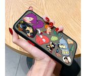 Cartoon Futurama Robot Bender Phone Case For Redmi Note 12 11 10 9 8 Pro Plus Pro S T 5G Matte Frosted Translucent Cover