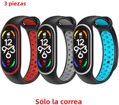 Strap For Xiaomi Bands Replacement 3 4 5 6 7 Strap Wristbands, Double Color Silicone Strap, Silicone Strap for Xiaomi MiBand 3 4