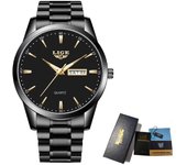 LIGE Fashion Luxury Quartz Man Watch Casual Classic Simple Leather Strap Men's Watches Waterproof Date Week Clocks Reloj Hombre
