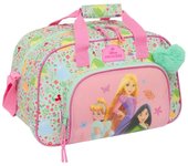 Macuto Princesas Disney | SAFTA - Bolsa deporte oficial de Disney, con cierre de cremallera y bandolera ajustable // Ref: 712580273