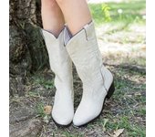 Women's Western Jeans Mid-Heel Large Boots,  Style, Square Head, PU Lea, Independent Season, Autumn & Winter, New